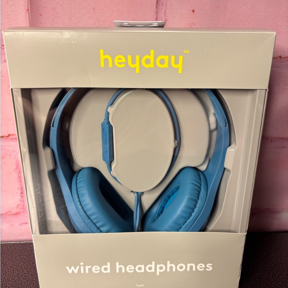heyday Blue Wired Kids Headphones